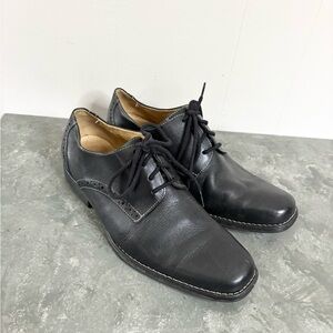 SANDRO MOSCOLONI Men's Leather Dress Shoes Black Size 9.5 D